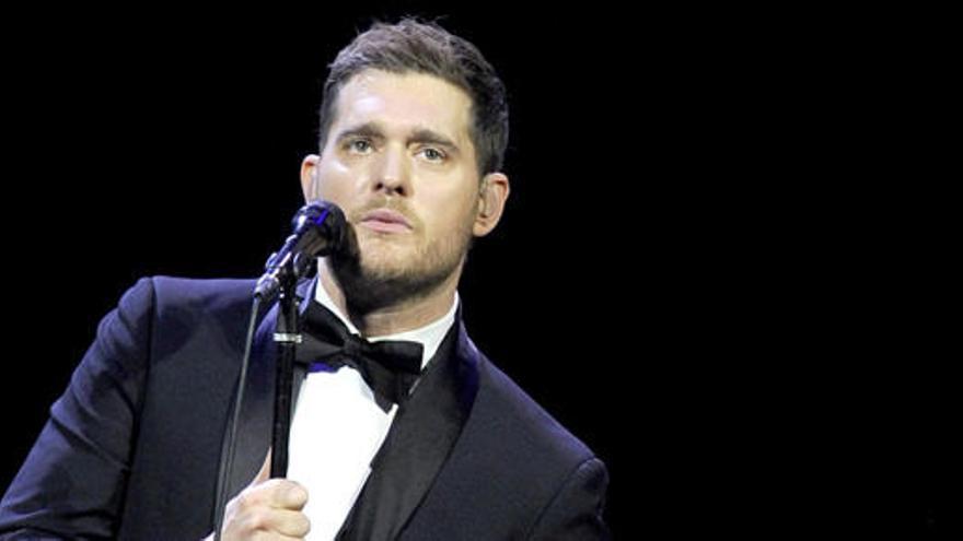 El solista Michael Bublé, en un concierto de 2014.