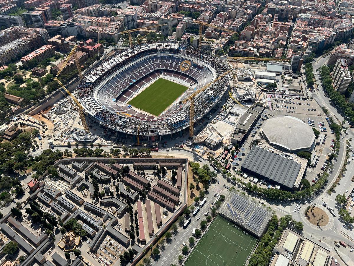 Así están las obras del Spotify Camp Nou a 23 de junio de 2025