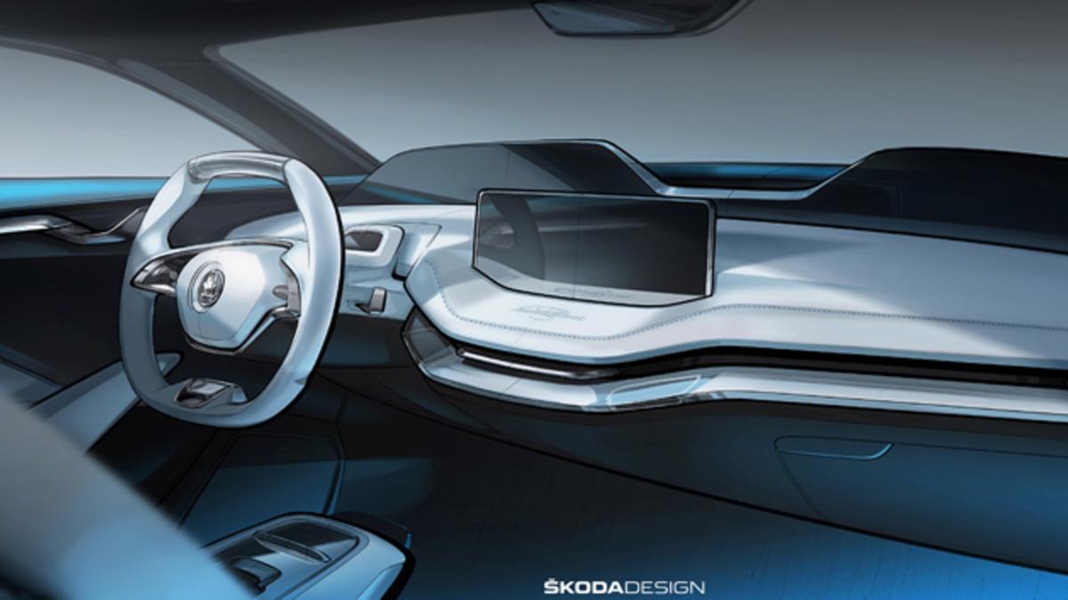 Skoda revela el diseño del interior del Vision E.