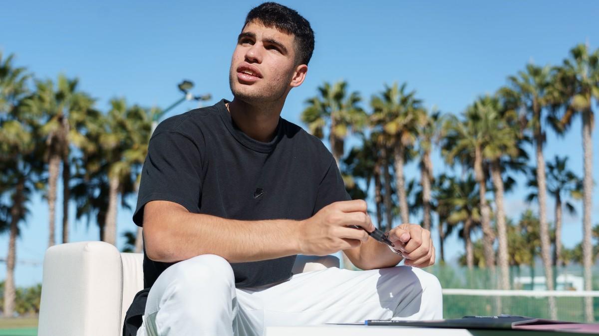 Carlos Alcaraz, en Tenerife