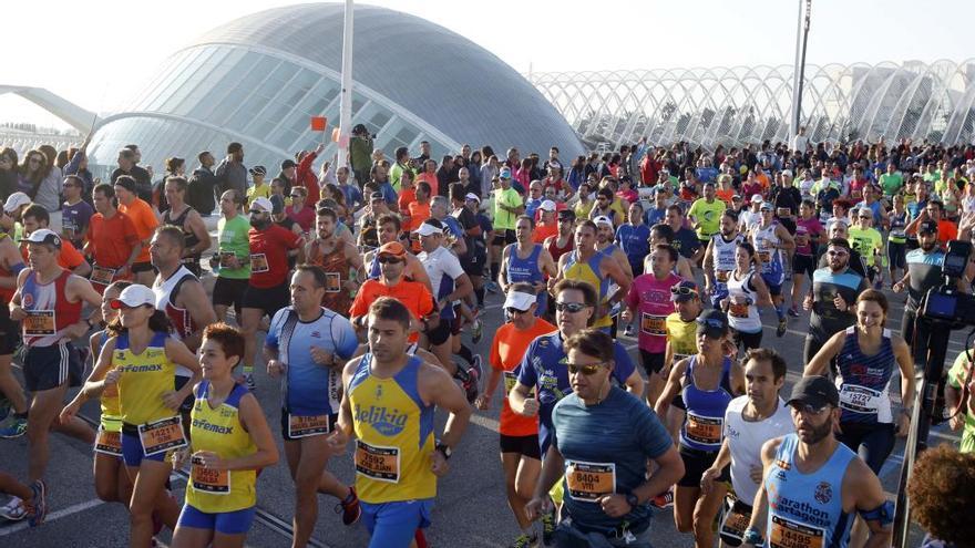 Corredores del Maratón de Valencia.