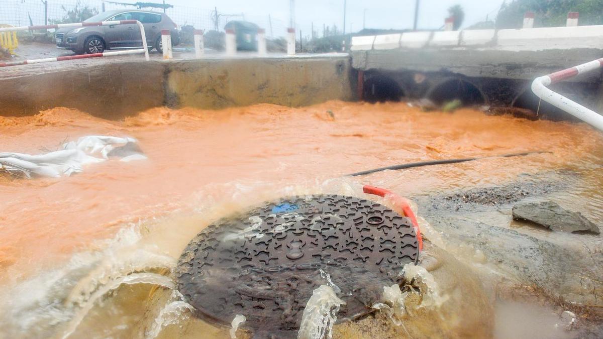 Barranco de Balos bajo las lluvias de 'Hermine'