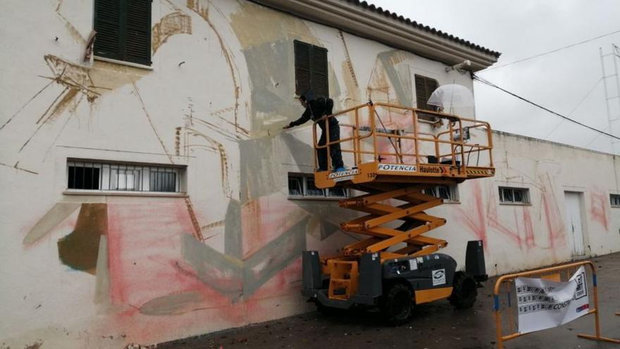 El Calvià más tradicional se entrega al arte urbano