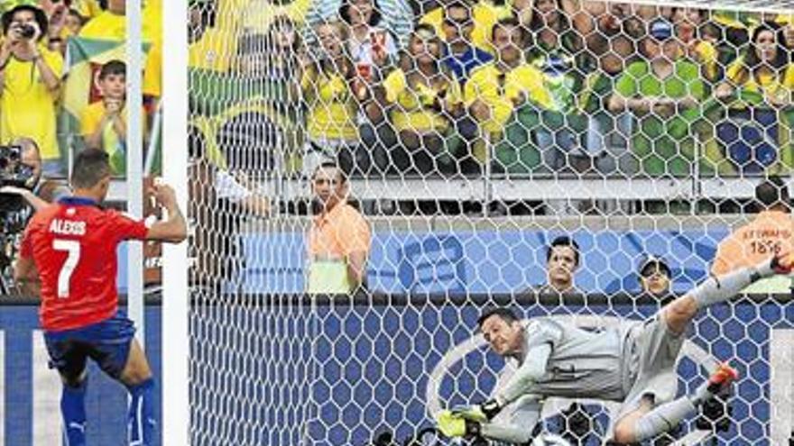 Brasil roza el palo del KO