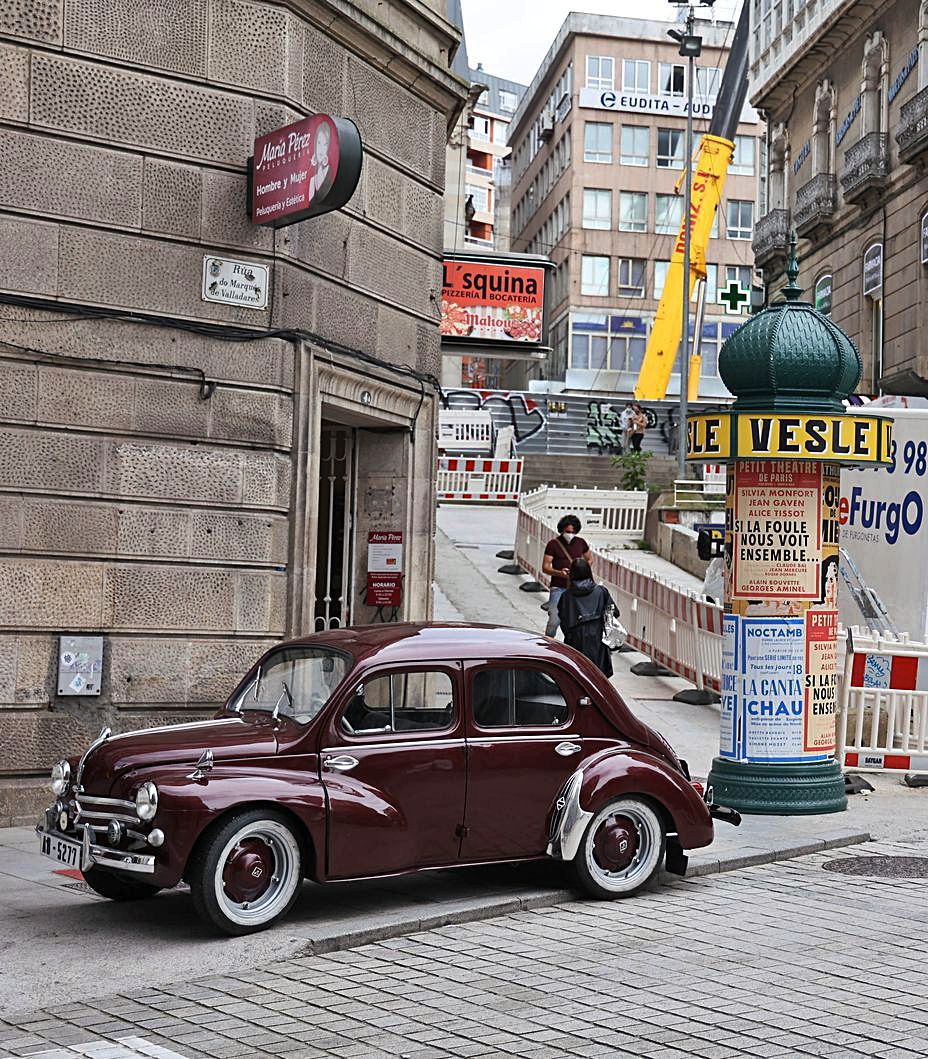 Parte de la ambientación que 
transportará Vigo a la Francia
 de los años 60.