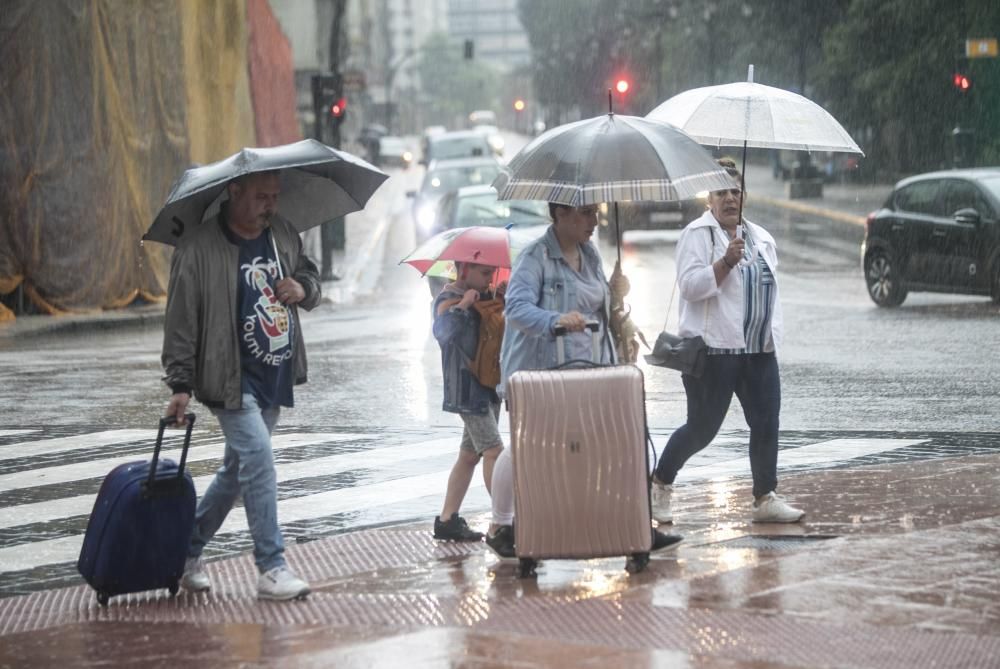 La lluvia irrumpe en Asturias tras la ola de calor