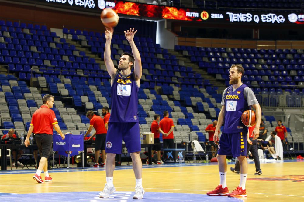 La ÑBA prepara en Málaga su partido ante Lituania en el Carpena