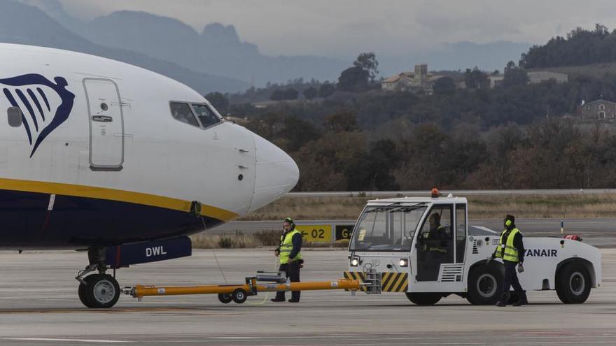 La plantilla de Ryanair a Girona no accepta la nova reducció de jornada