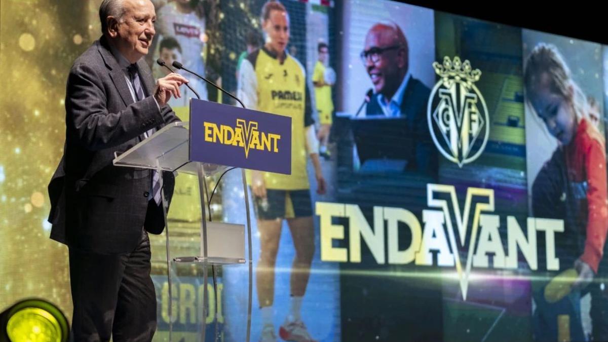 El presidente del Villarreal, Fernando Roig, en la Gala Endavant 2024.