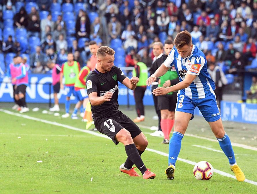 El Málaga CF consigue un trabajado punto en su visita a Riazor que pudo acabar en victoria pero también en derrota