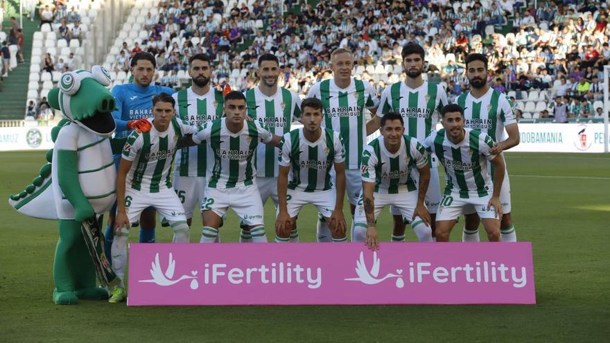 Once inicial del Córdoba CF en el choque ante el Mirandés.