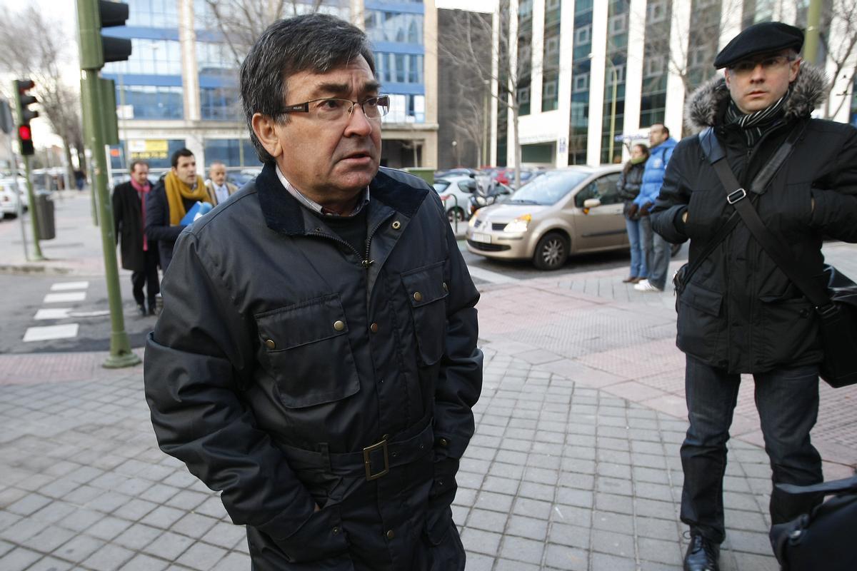 El exciclista Vicente Belda durante su declaración en la Operación Puerto.