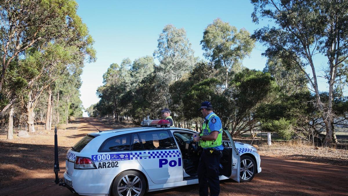 Coche de policía en Australia.