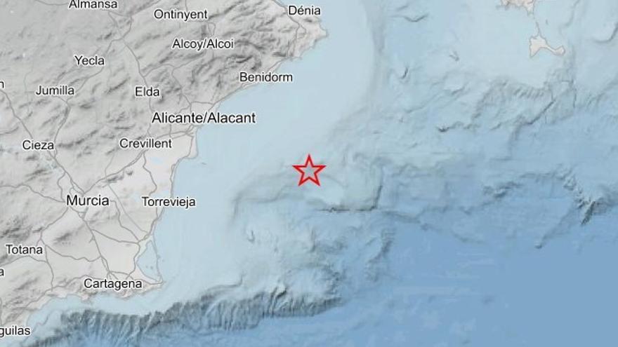 La costa de Cabo de Palos registra un terremoto de 2,7 grados de magnitud