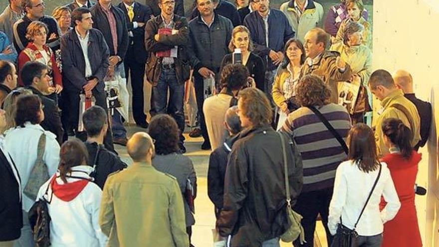 Un momento del acto celebrado por los arquitectos en el Centro Gallego de Vela.  // J.L.Oubiña