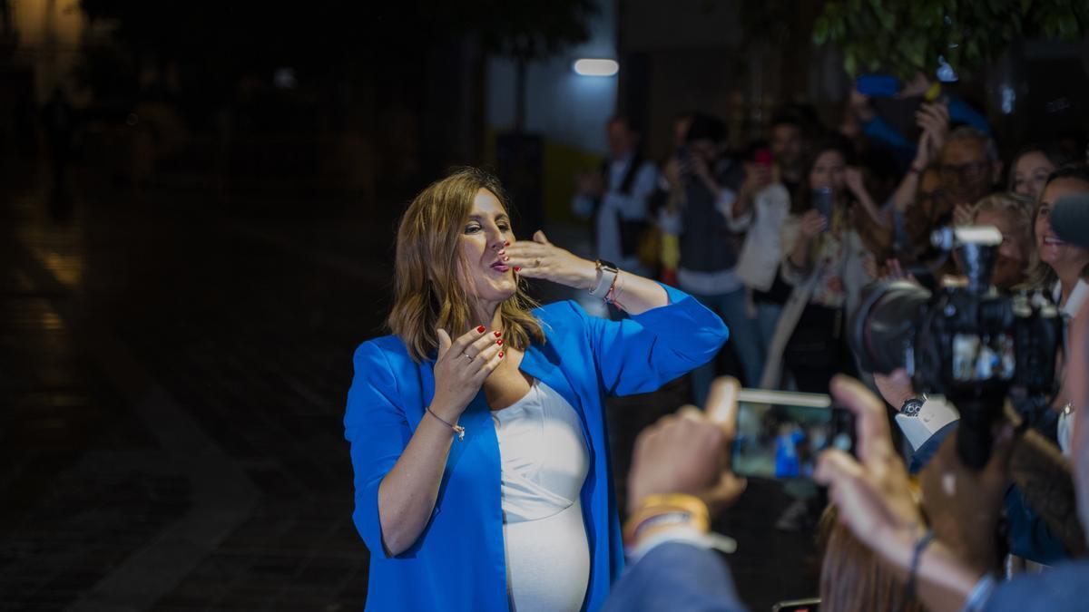 María José Catalá celebra los resultados electorales