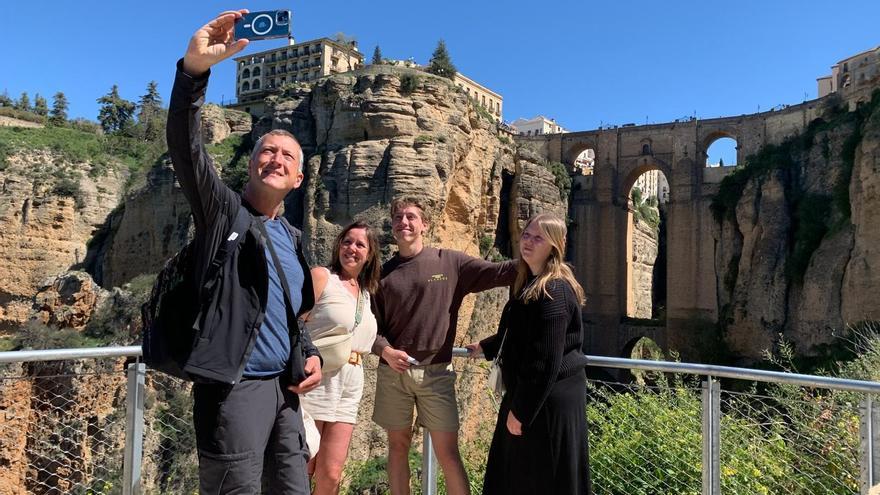 El desfiladero del tajo es el lugar más visitado por los turistas en Ronda.