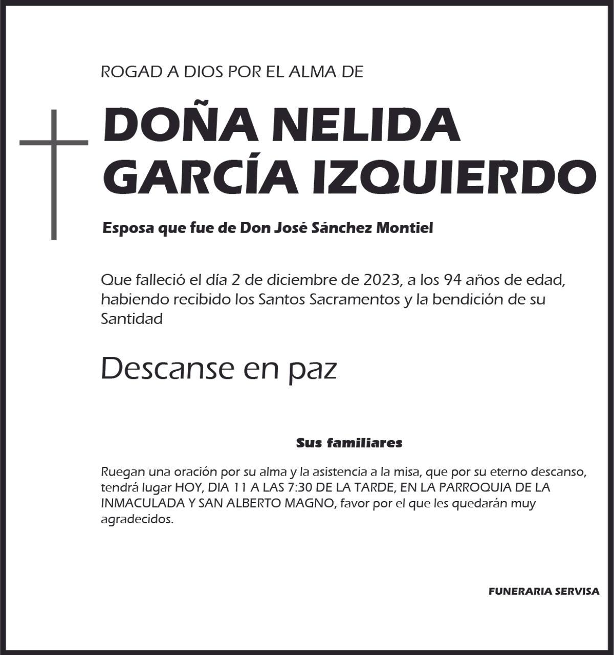 NELIDA GARCÍA IZQUIERDO