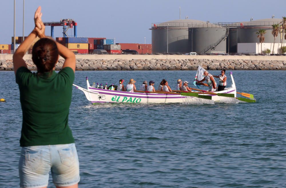 Una tripulación mayoritariamente femenina, con el patrocinio de la Diputación de Málaga y su Proyecto + DEPORTE + MUJER, logra cubrir en una jábega las 107 millas que separan San José y el Puerto de la capital costasoleña, tras 8 duras y largas etapas