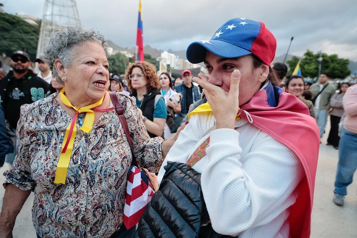 Concentración contra Maduro en plaza de España