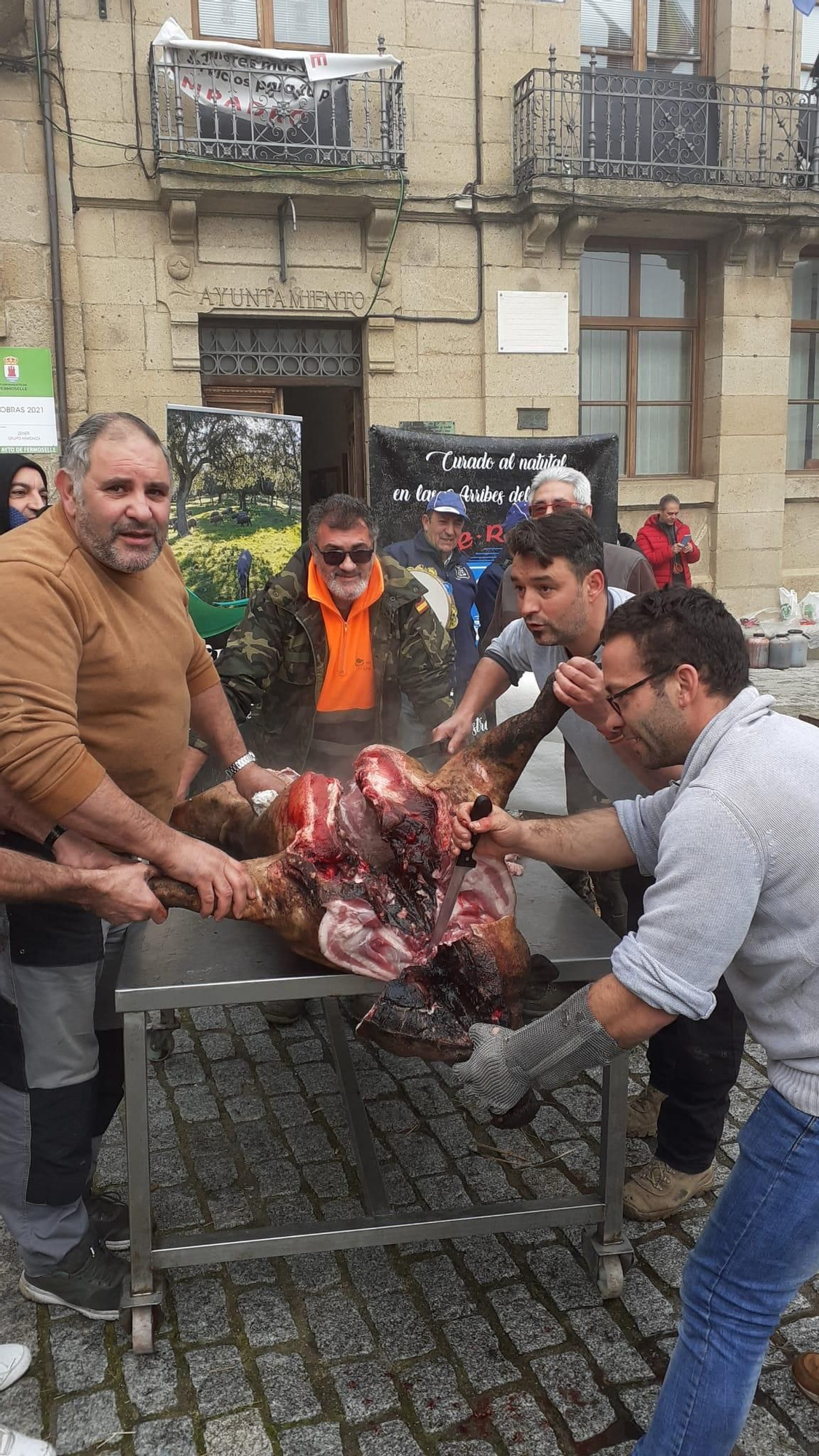 Fiesta de la matanza en Fermoselle