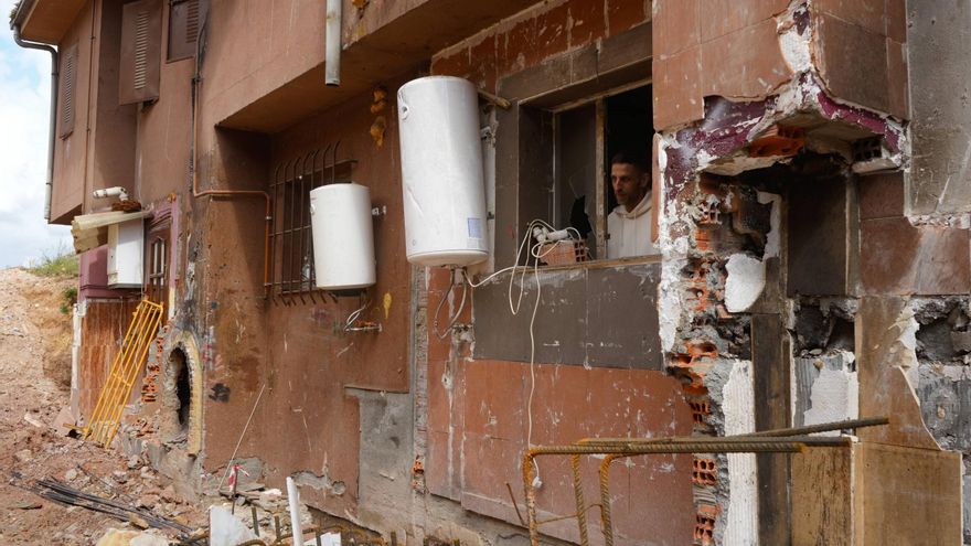 GALERÍA | Estado de las casas tras el derrumbe del muro de Rabiche