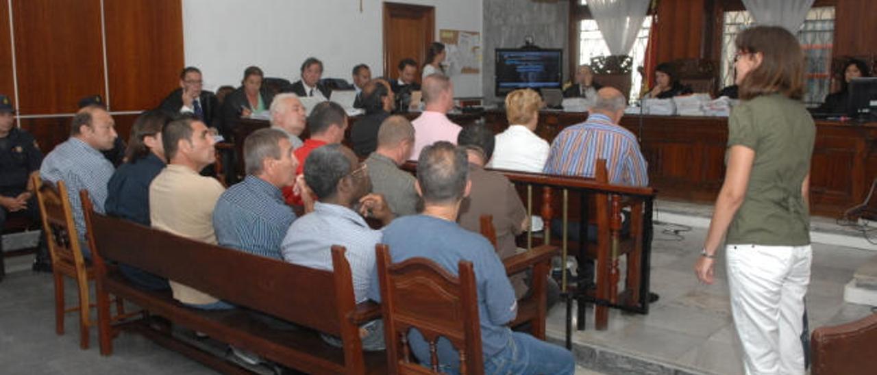 Sesión del juicio celebrado en 2009 en la Audiencia de Las Palmas.