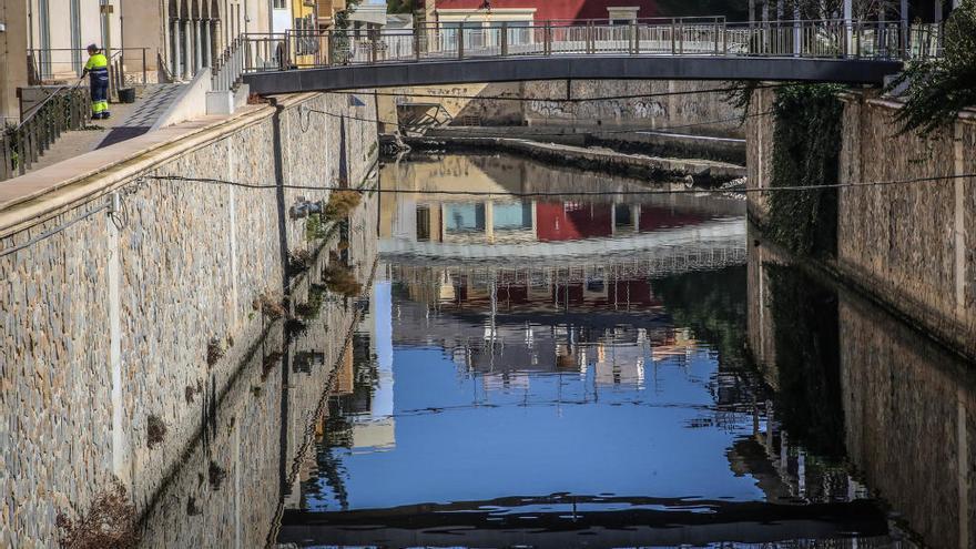 El Segura, a su paso por Orihuela este invierno