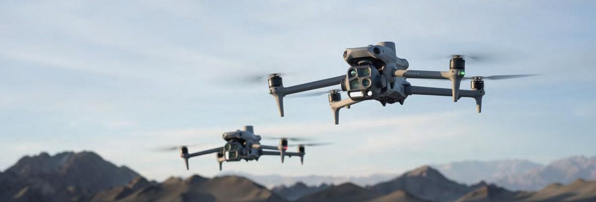 Drones DJI Matrice, modelo que ha adquirido el Ayuntamiento de Murcia para controlar los vertidos ilegales en el municipio.