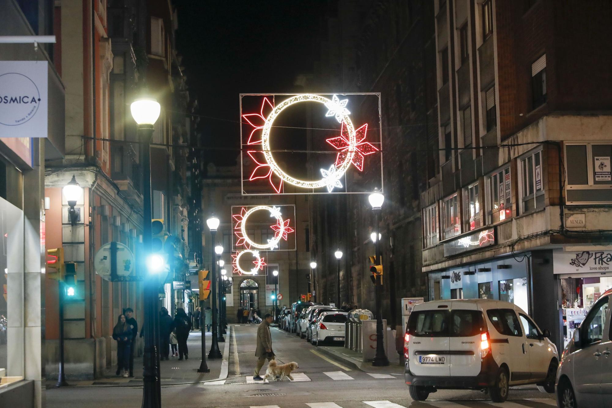 Luces de Navidad en Gijón