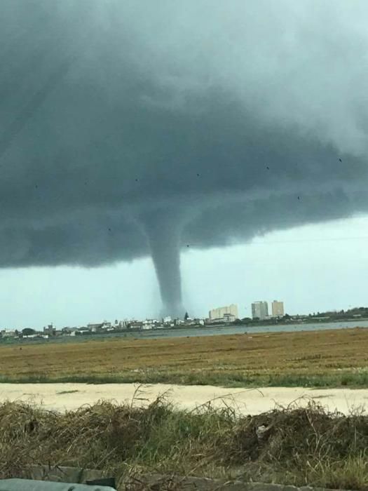 El espectacular tornado marino en Sueca