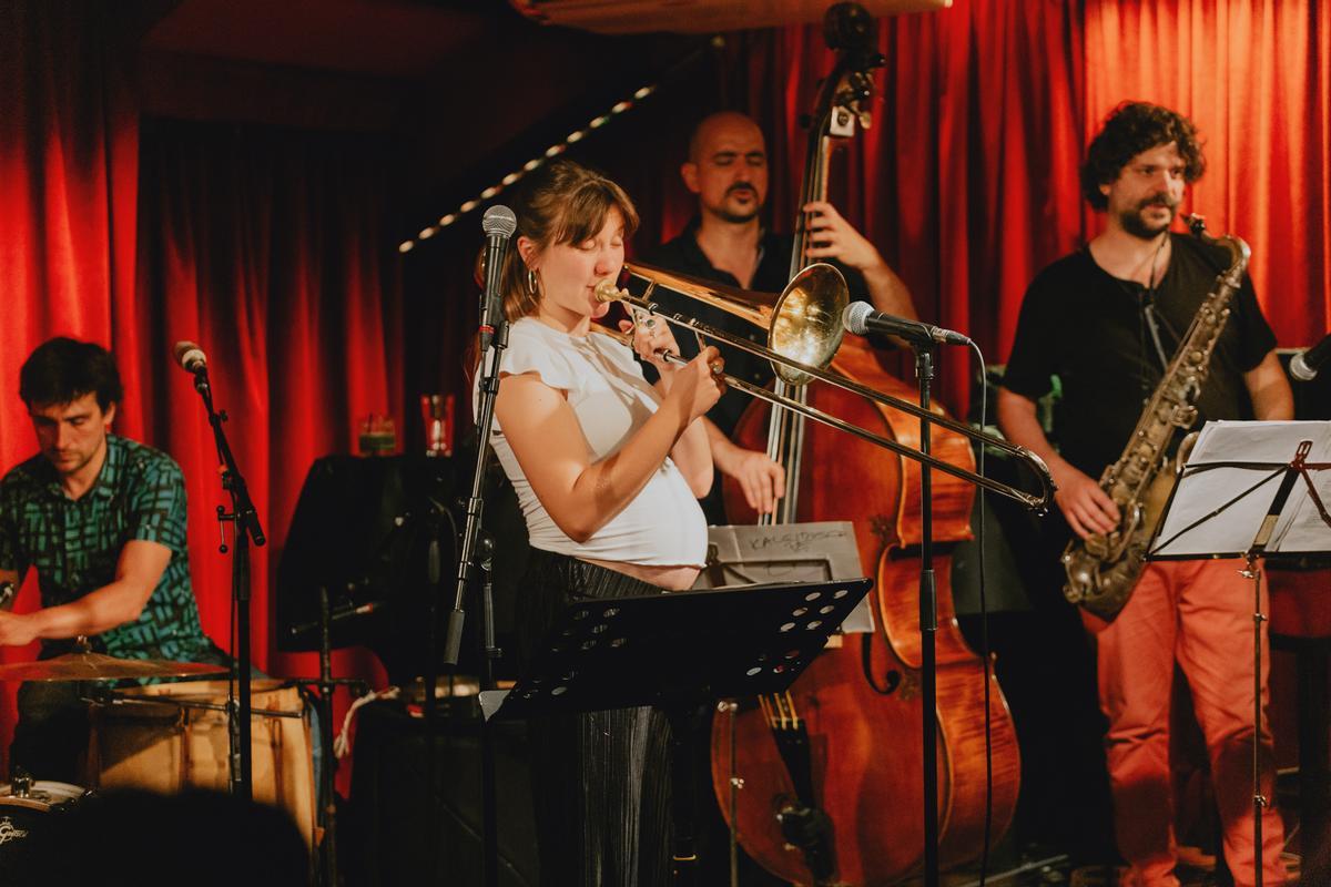 Rita Payés, durante una actuación en el Milano Jazz Club