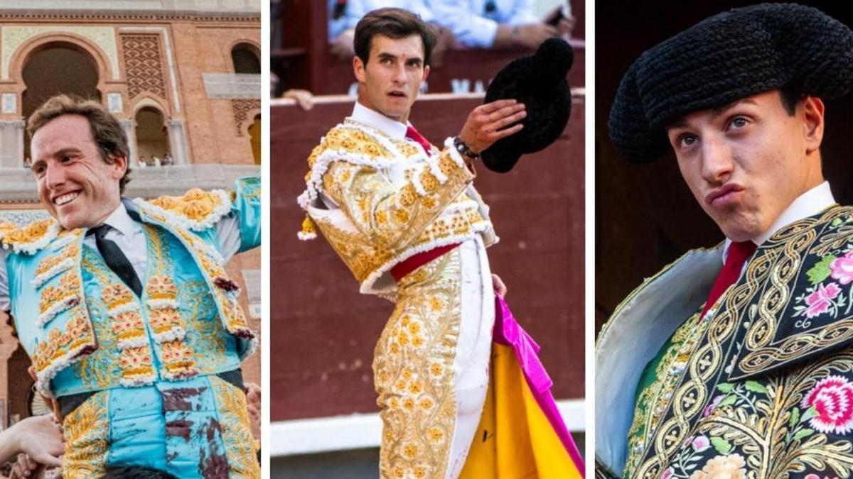 Román Collado, Samuel Navalón y Nek Romero, los tres toreros valencianos de la Feria de Julio