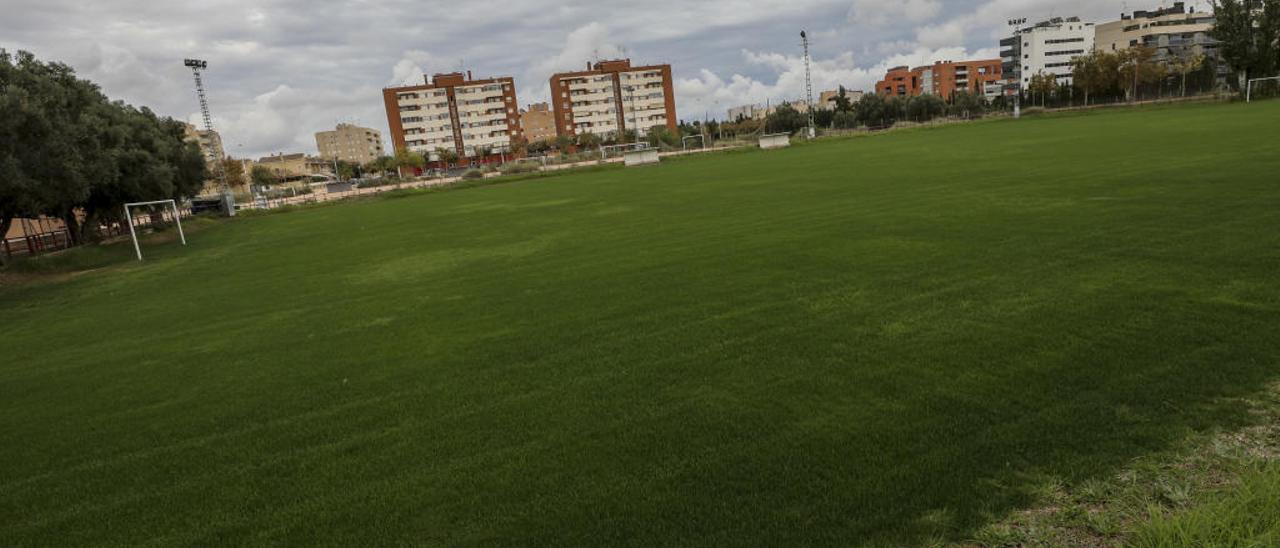 Imagen del campo de Altabix donde pasará a entrenar el Elche.