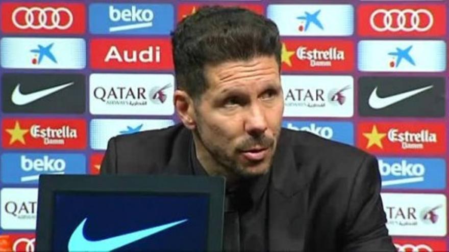 Simeone: "La derrota duele, pero este partido trae algo bueno"