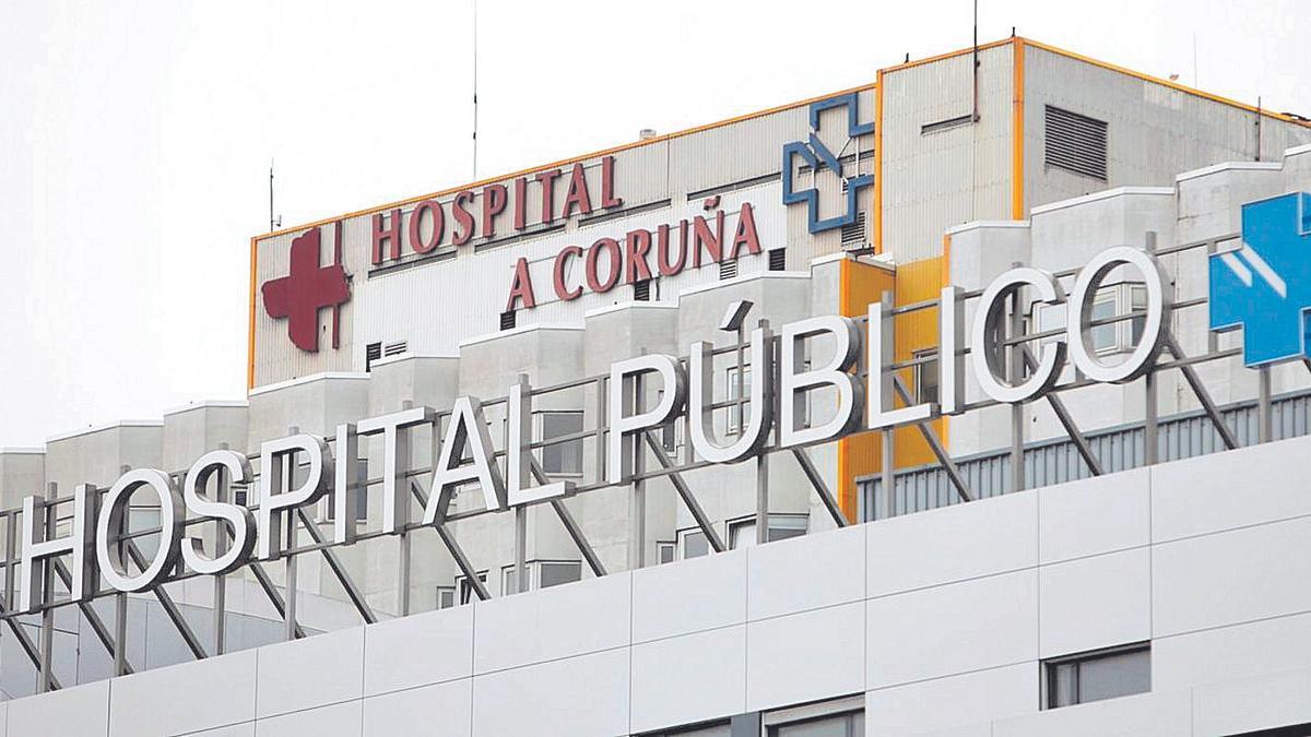 El hospital de A Coruña, donde fue trasladado el joven.