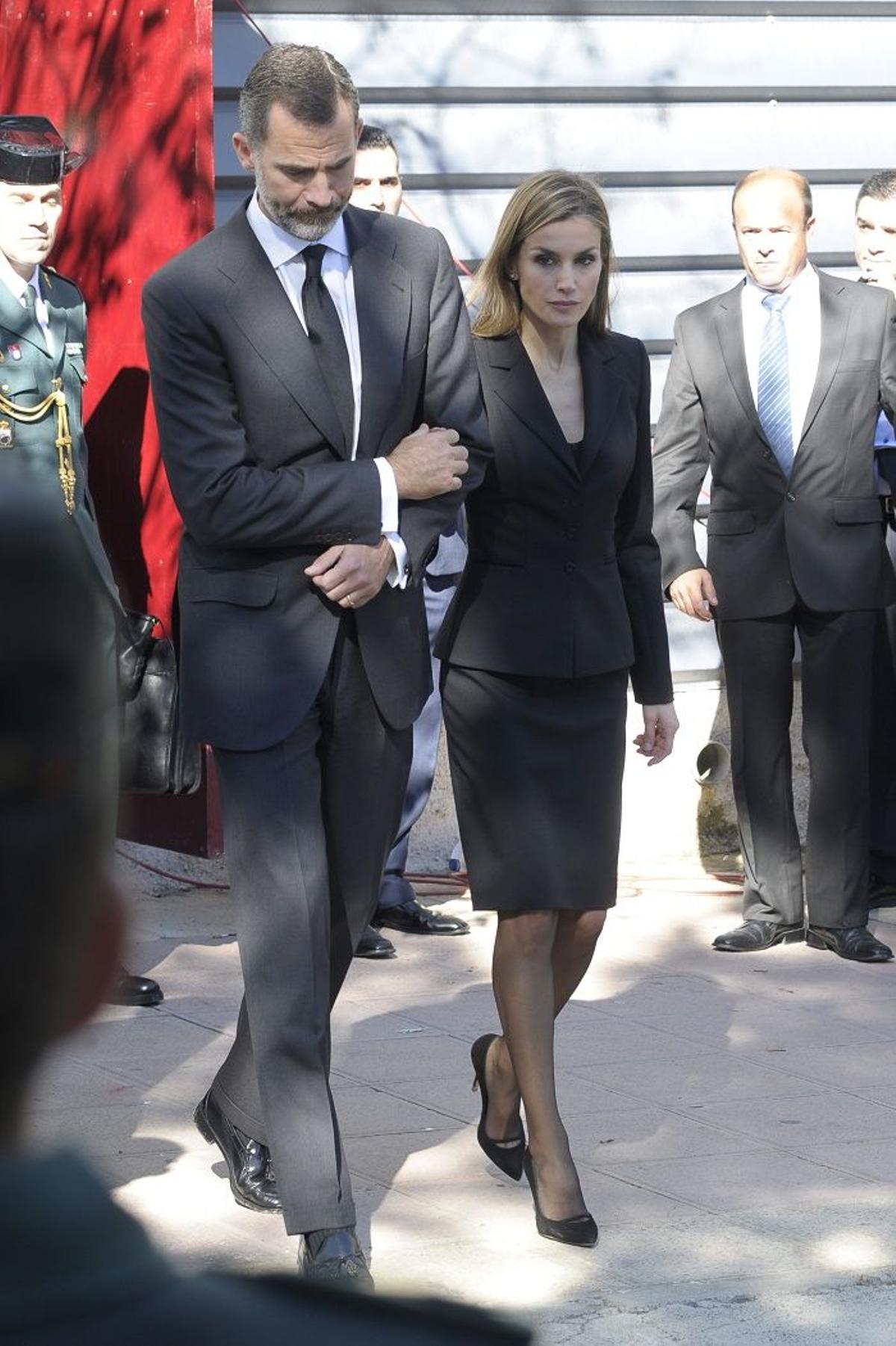 Doña Letizia en el funeral de Cieza