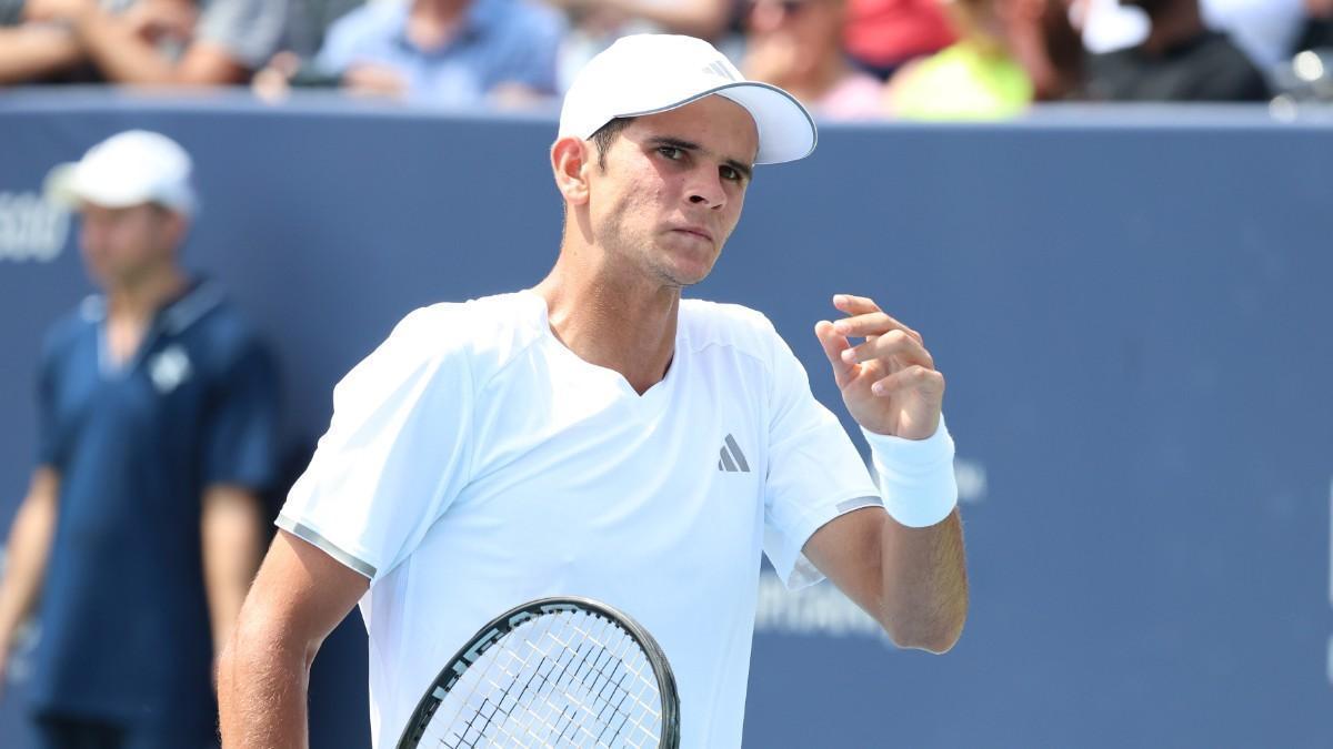 Rafa Jódar, durante el torneo de Washington