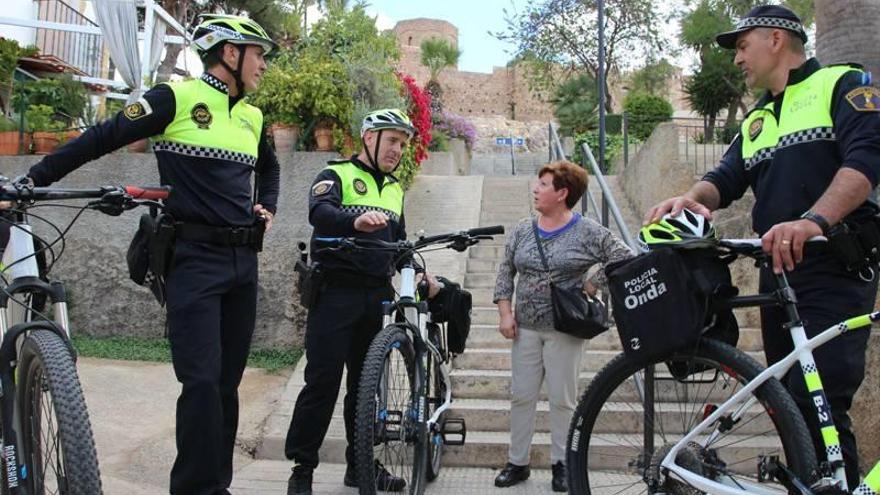 Onda amplía la unidad ciclista para patrullar el casco antiguo