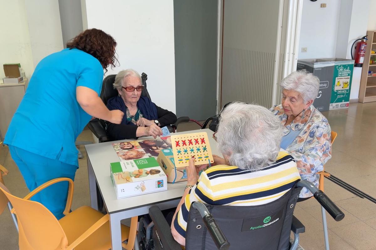Usuarias de la residencia Gràcia, de Barcelona.