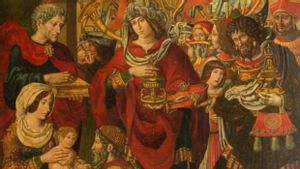 Detalle de la tabla de Sijena que compró el Meadows Museum de Dallas en 2018