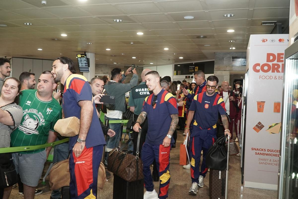 Llegada de la Selección Española a A Coruña Llegada de la Selección Española a A Coruña