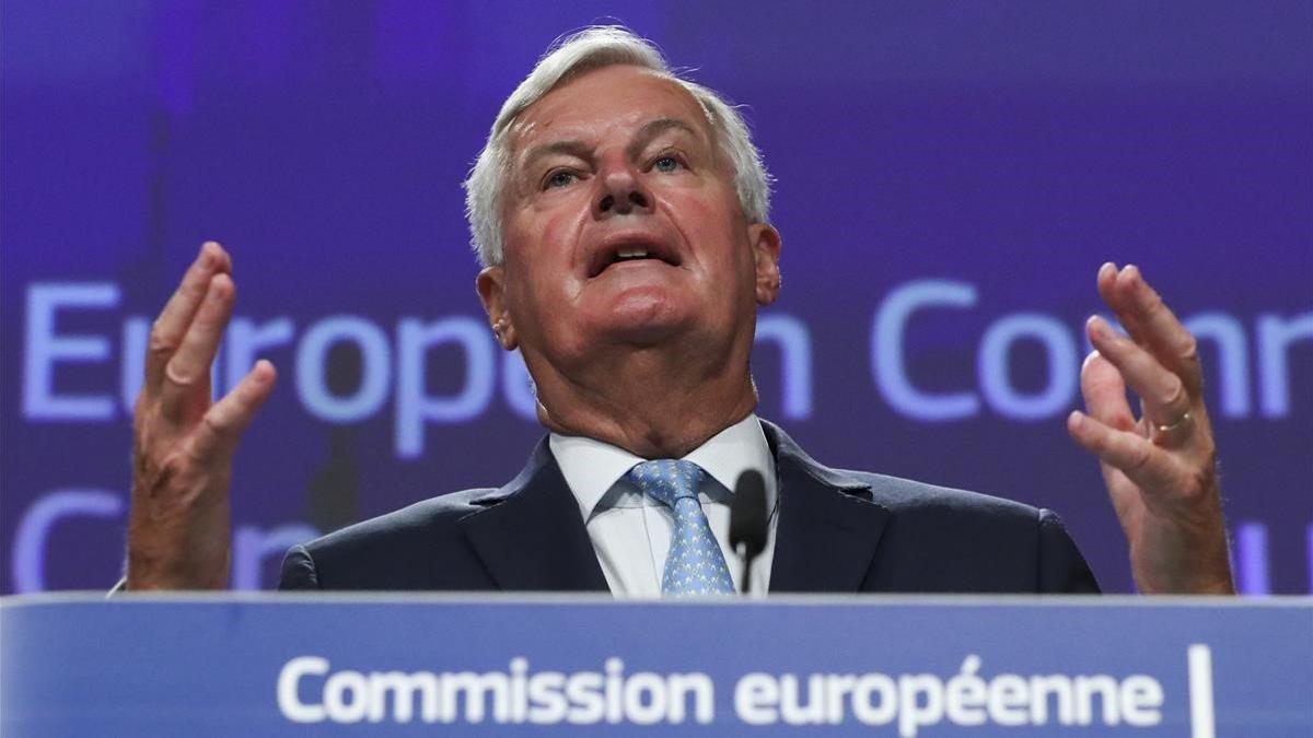 El negociador jefe de la UE para el 'brexit', Michel Barnier, este viernes en Bruselas.