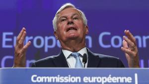 El negociador jefe de la UE para el ’brexit’, Michel Barnier, este viernes en Bruselas.