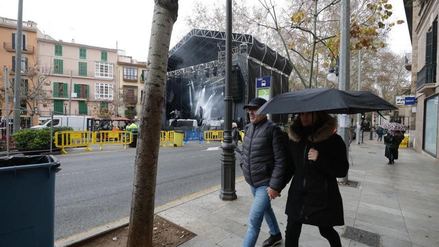 Una Revetla de Sant Sebastià pasada por agua