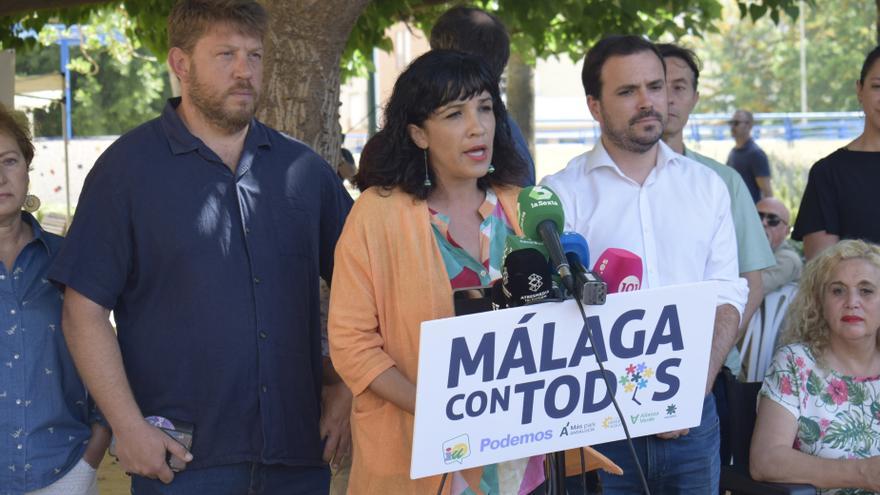 La candidata de la confluencia de Izquierda Unida, Podemos, Verdes Equo, Más País, Alianza Verde e Iniciativa del Pueblo Andaluz, Toni Morillas, en una imagen de archivo.