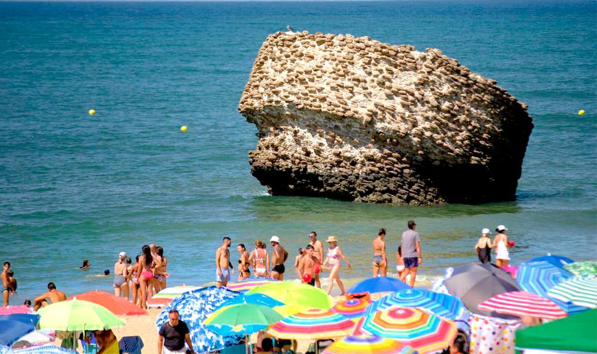 Playa de Matalascañas en verano.