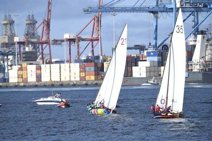 21-09-19 DEPORTES. BAHIA DEL PUERTO. LAS PALMAS DE GRAN CANARIA. Vela latina. Desempate Guanche-Tomás Morales por el título del Campeonato. Fotos: Juan Castro.  | 21/09/2019 | Fotógrafo: Juan Carlos Castro