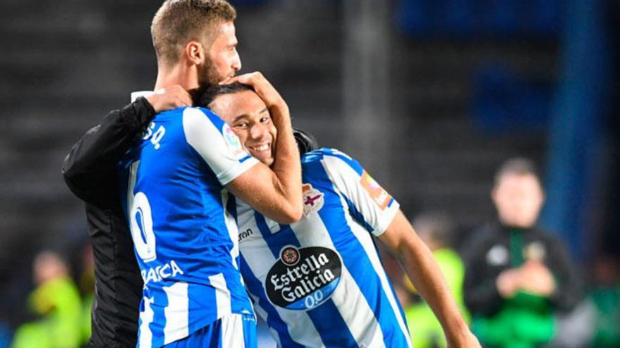 Quique: &quot;Debutar en Riazor y marcar dos goles es algo espectacular&quot;