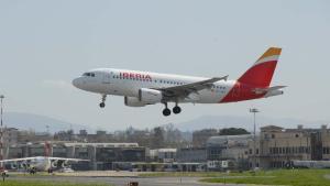 Un avión de la flota de Iberia.